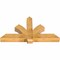 Ekena Millwork Redmond Rough Sawn Timber Gable Bracket, Western Red Cedar, 60"W x 32"H x 6"D x 6"F, 13/12 Pitch GBW060X32X0606RED00RWR - alternate 4